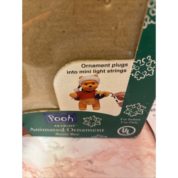 Santa's Best 1999 Winnie the Pooh Animated Ornament SIZE 11" Used Includes Box - Picture 6 of 6